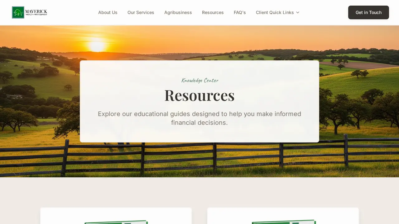 Maverick Wealth Management page