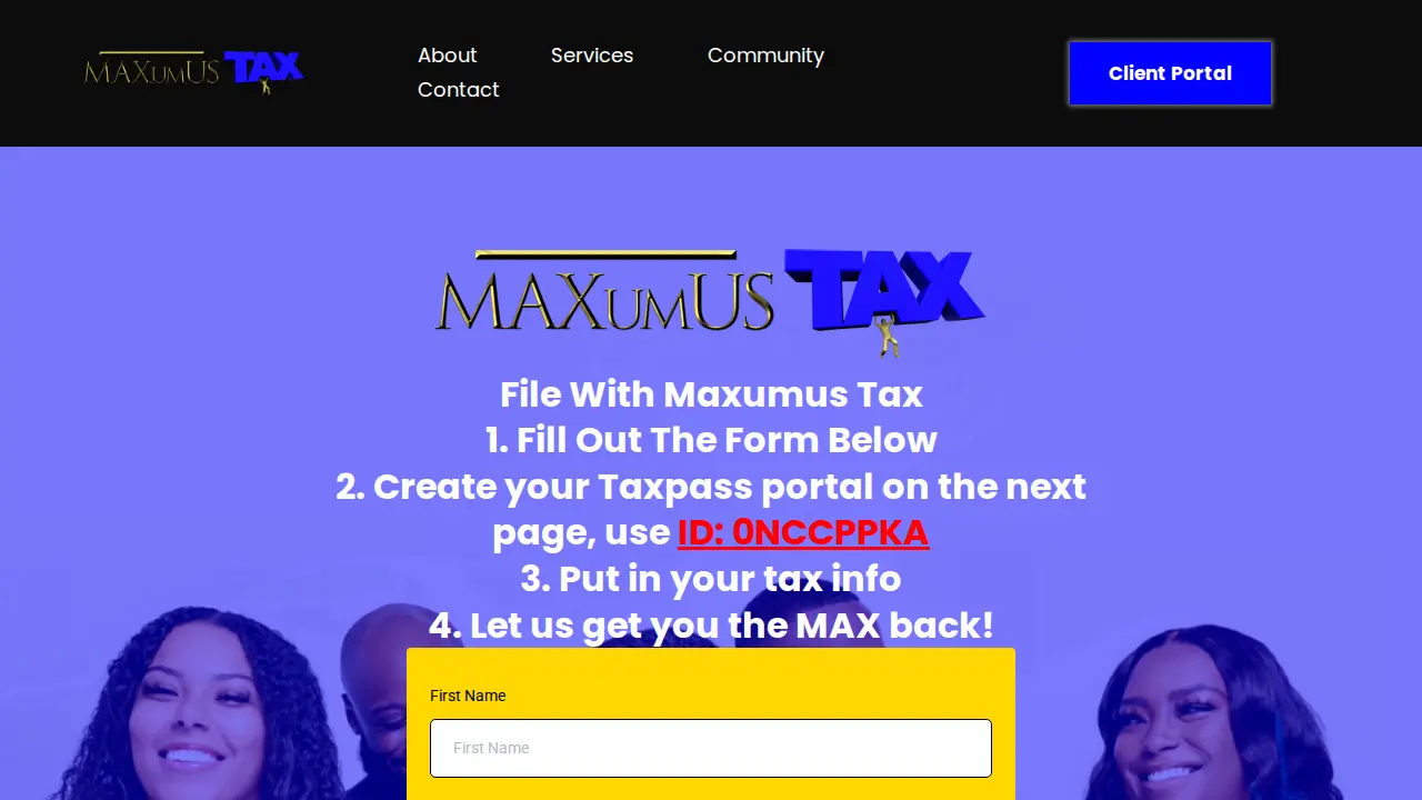 Maxumus TAX page