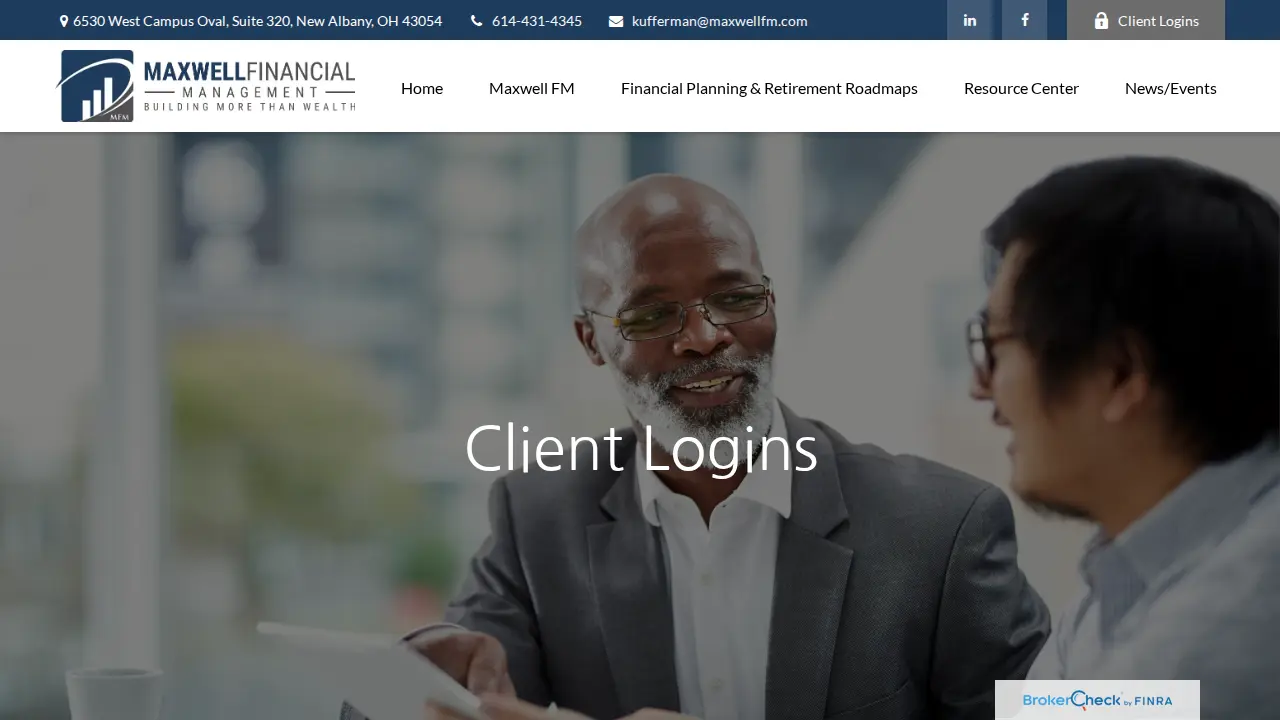 Maxwell Financial Management page