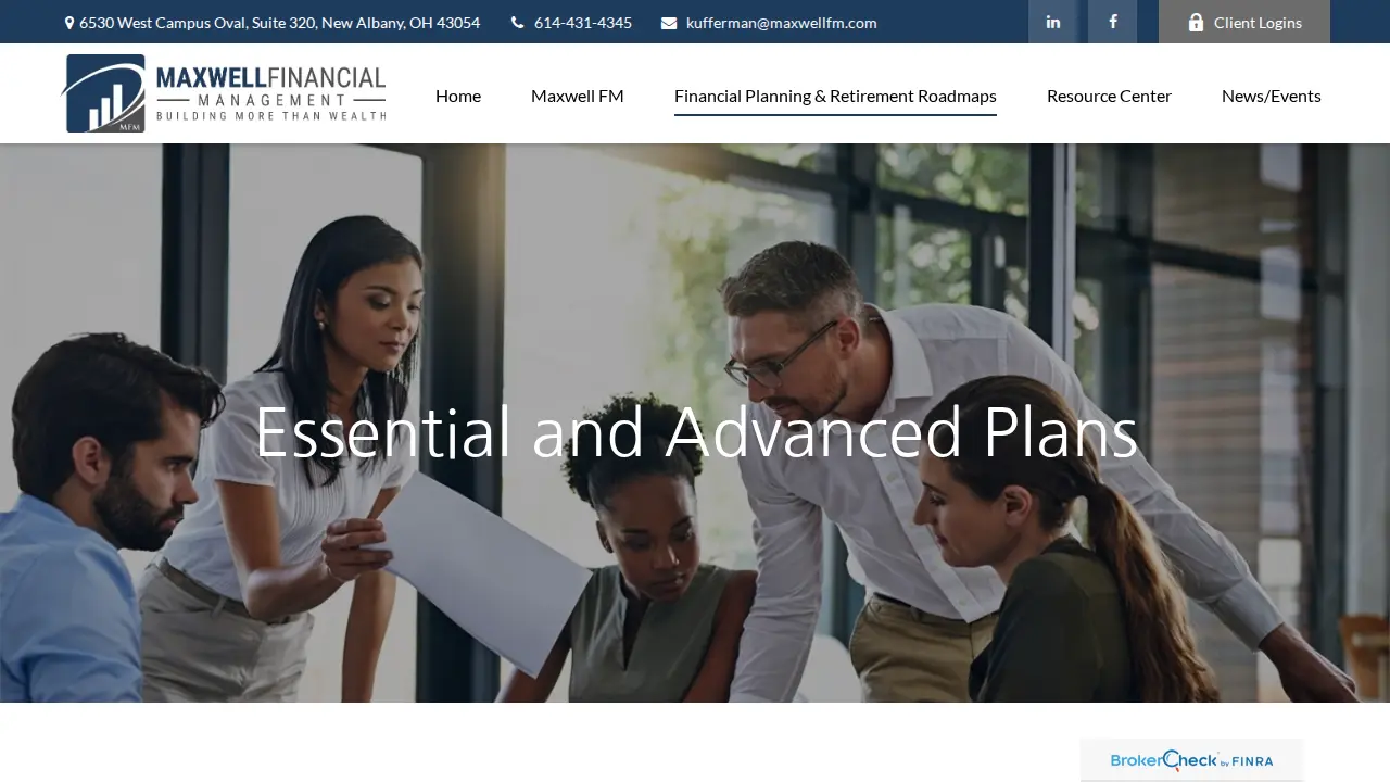 Maxwell Financial Management page