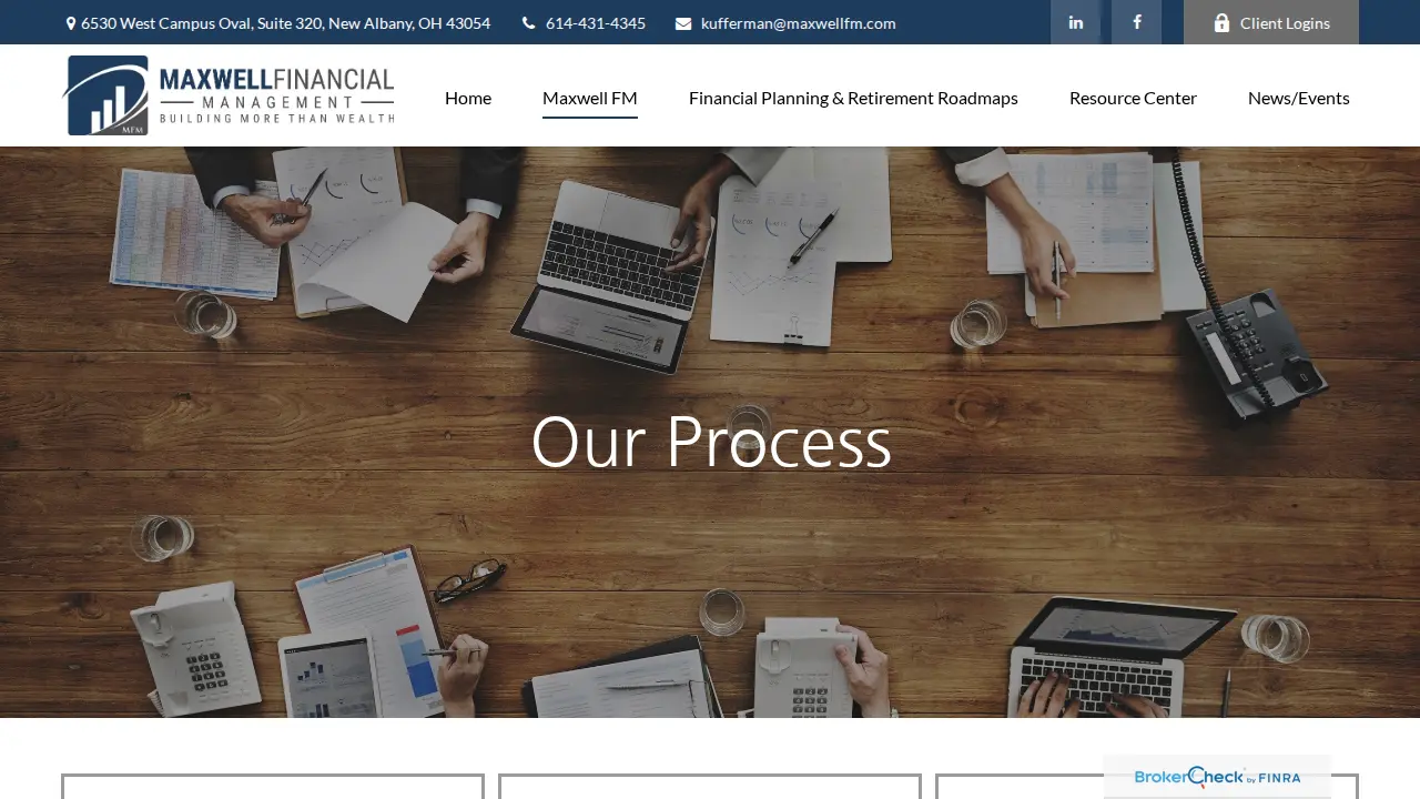 Maxwell Financial Management page