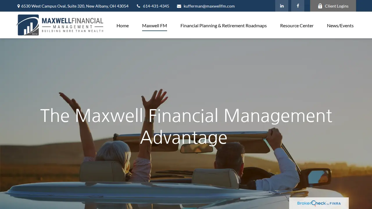 Maxwell Financial Management page