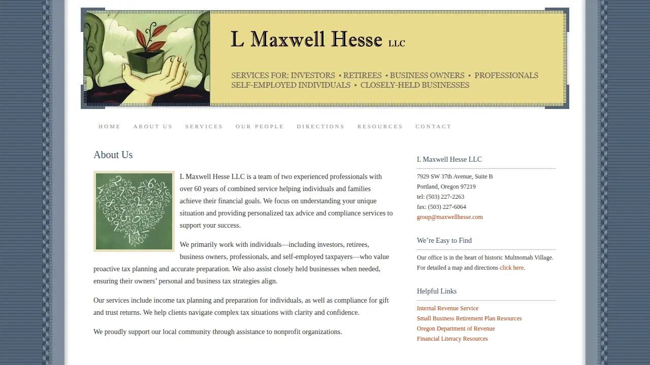 L Maxwell Hesse page