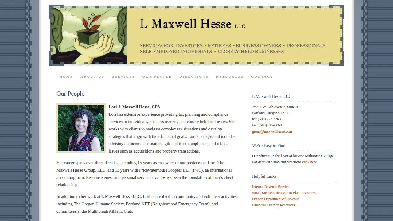 L Maxwell Hesse page