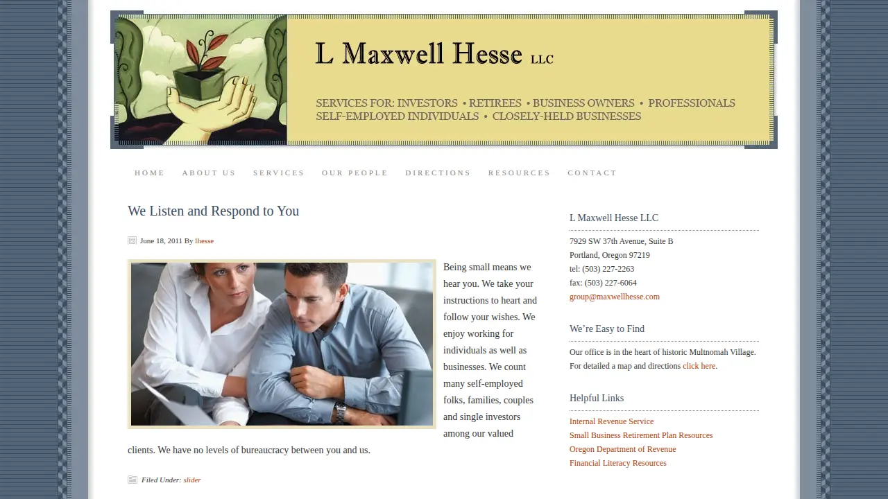 L Maxwell Hesse page