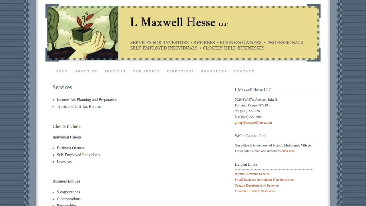 L Maxwell Hesse page
