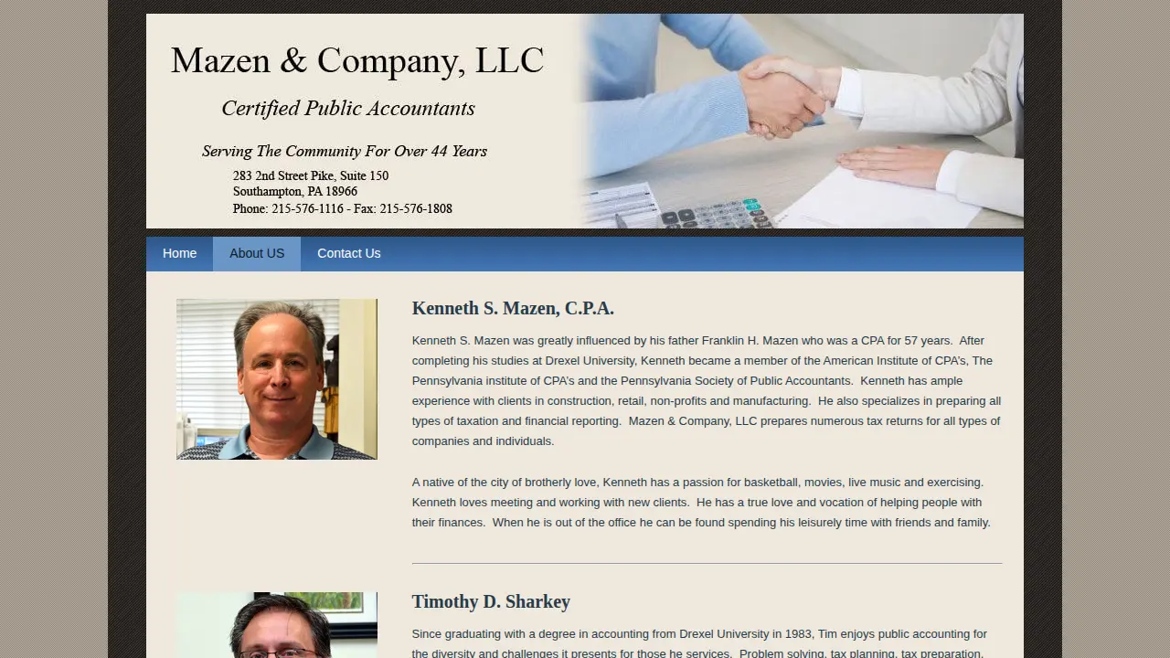 Mazen & Co Inc page