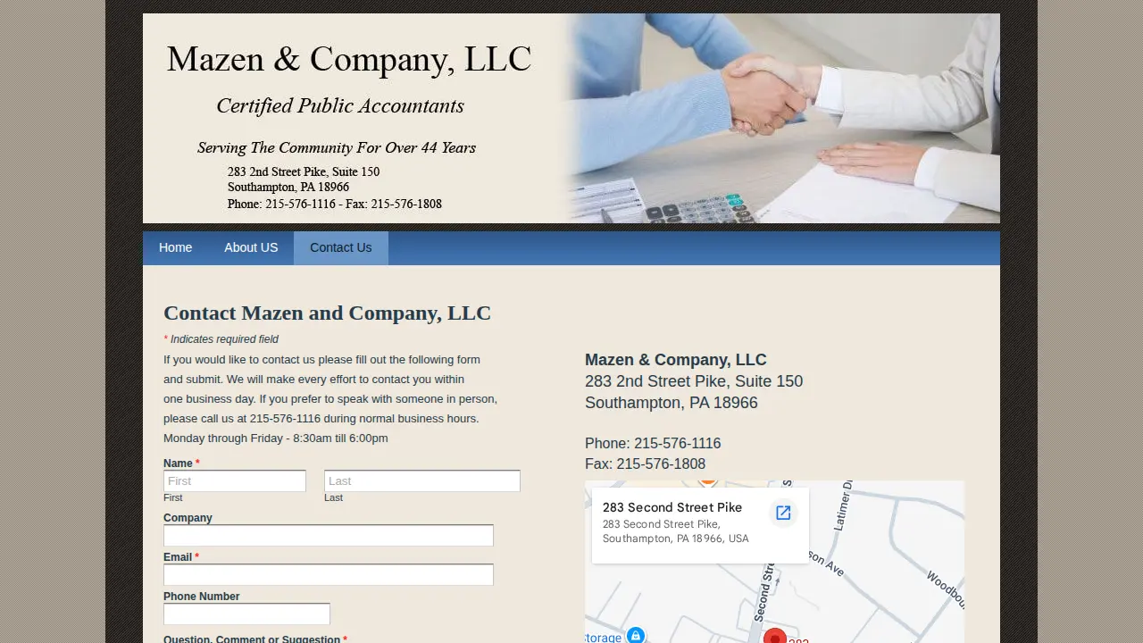 Mazen & Co Inc page
