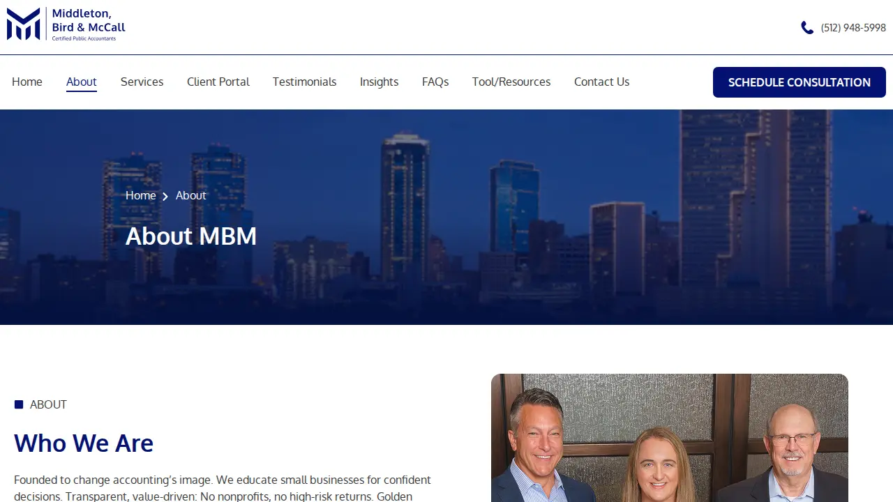 Middleton, Bird & McCall CPA's (MBM CPA's, LLC) page