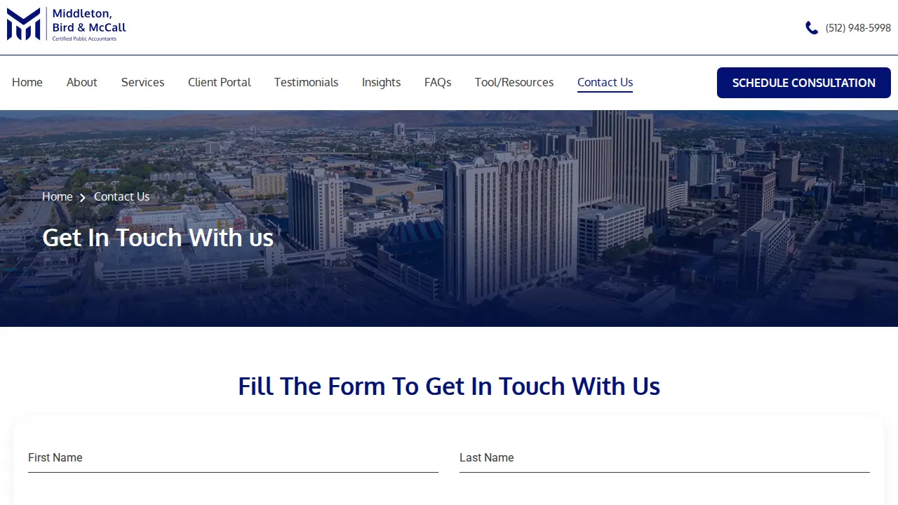 Middleton, Bird & McCall CPA's (MBM CPA's, LLC) page
