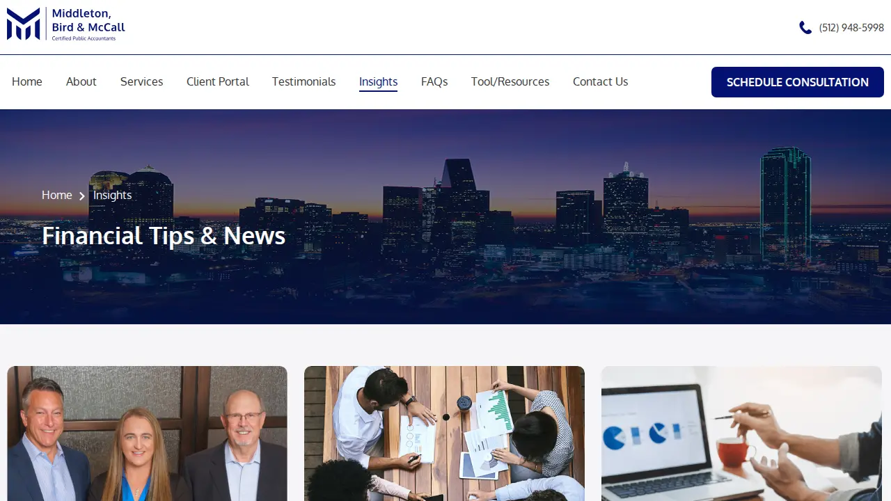 Middleton, Bird & McCall CPA's (MBM CPA's, LLC) page