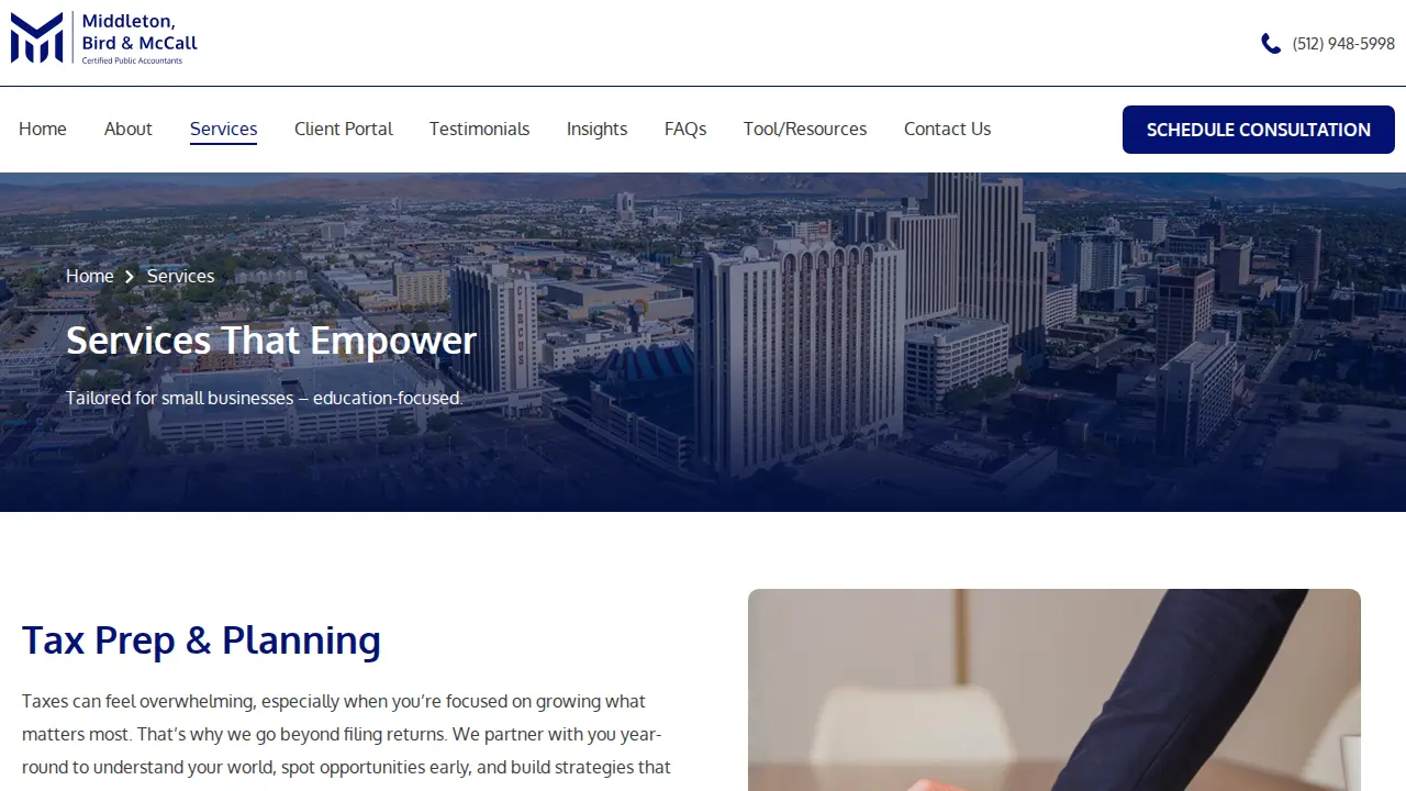 Middleton, Bird & McCall CPA's (MBM CPA's, LLC) page