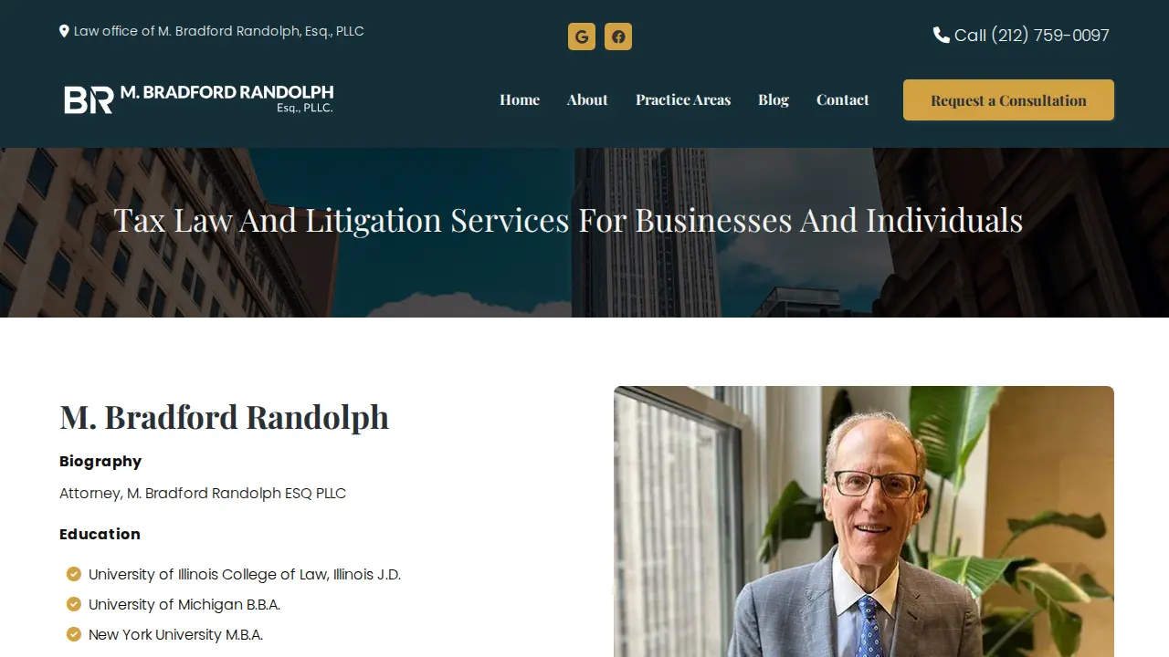 M. Bradford Randolph, Esq., PLLC page