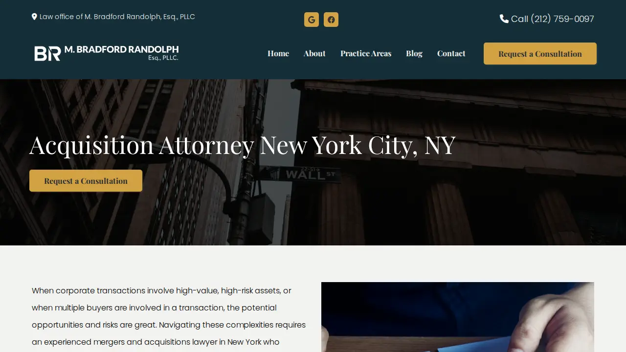M. Bradford Randolph, Esq., PLLC page