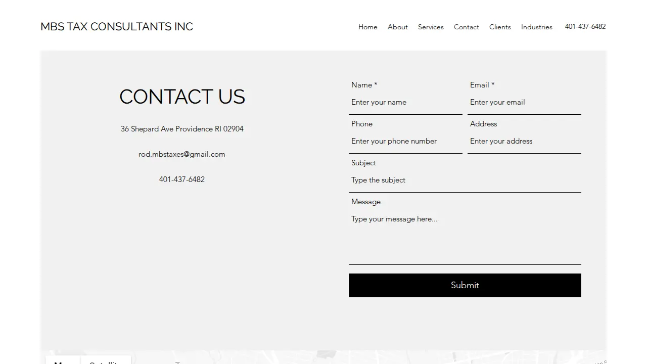 Mbs Tax Consultants page