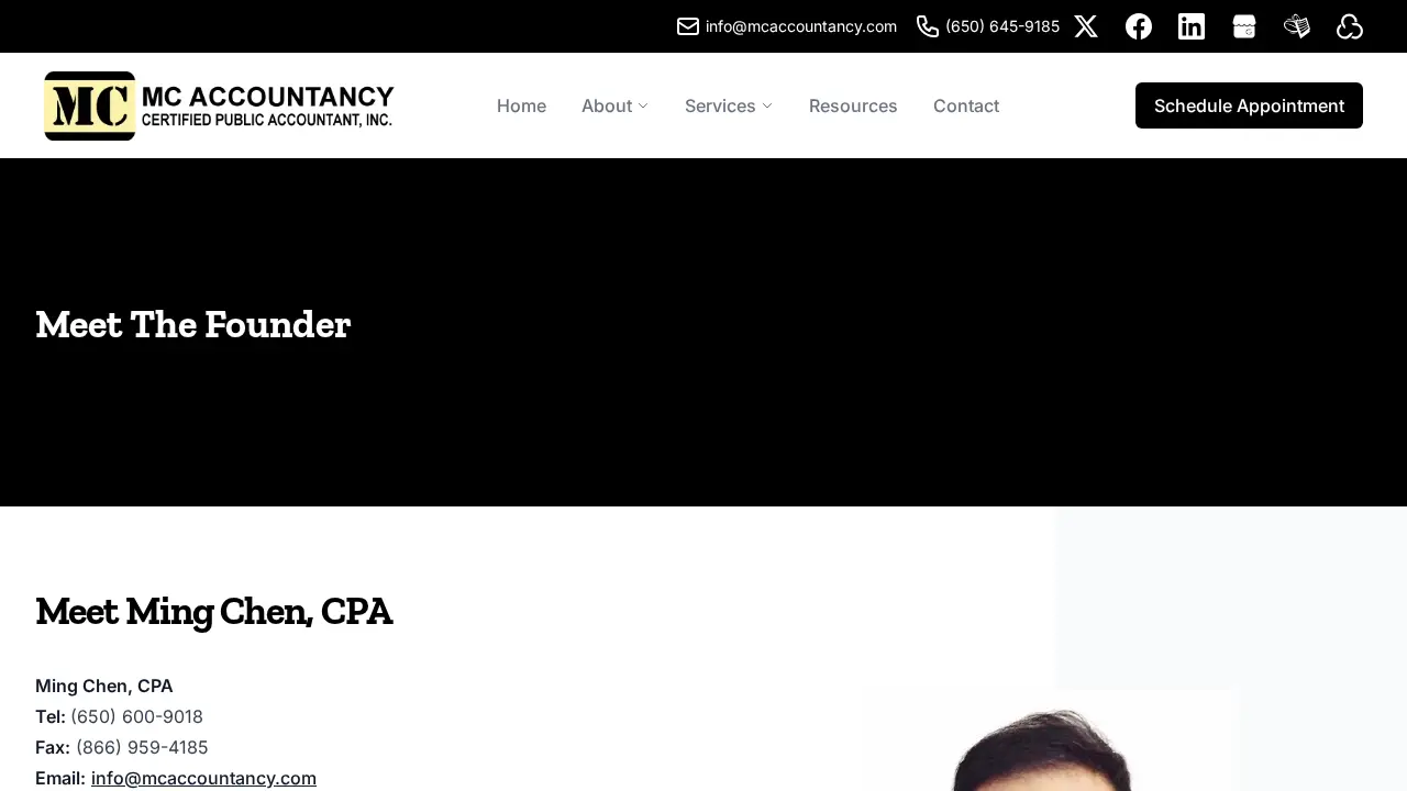 MC Accountancy CPA, Inc. page