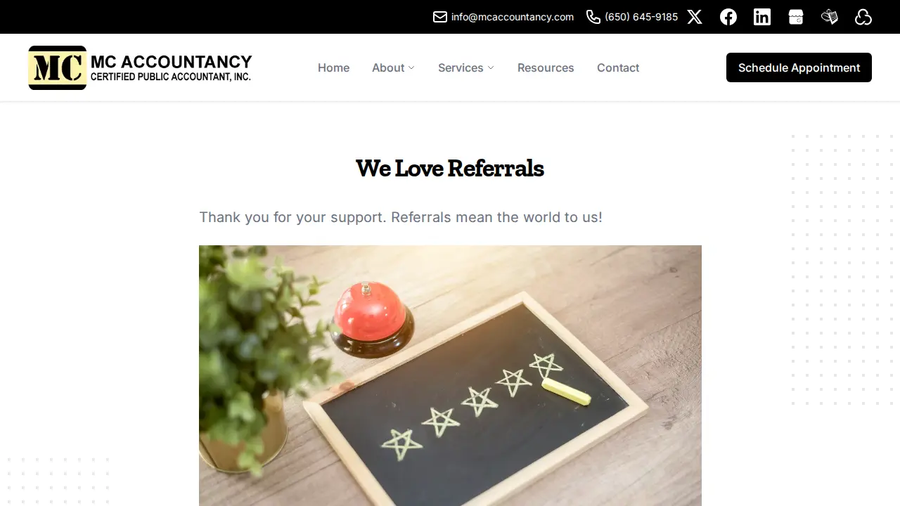 MC Accountancy CPA, Inc. page