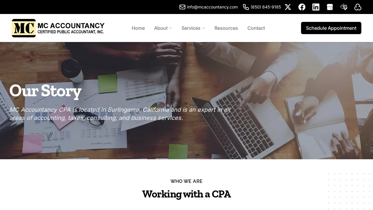 MC Accountancy CPA, Inc. page