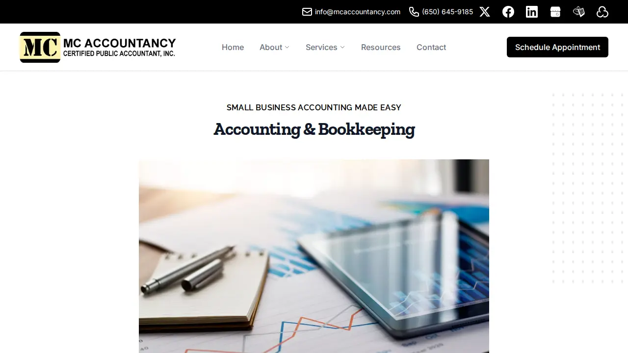 MC Accountancy CPA, Inc. page