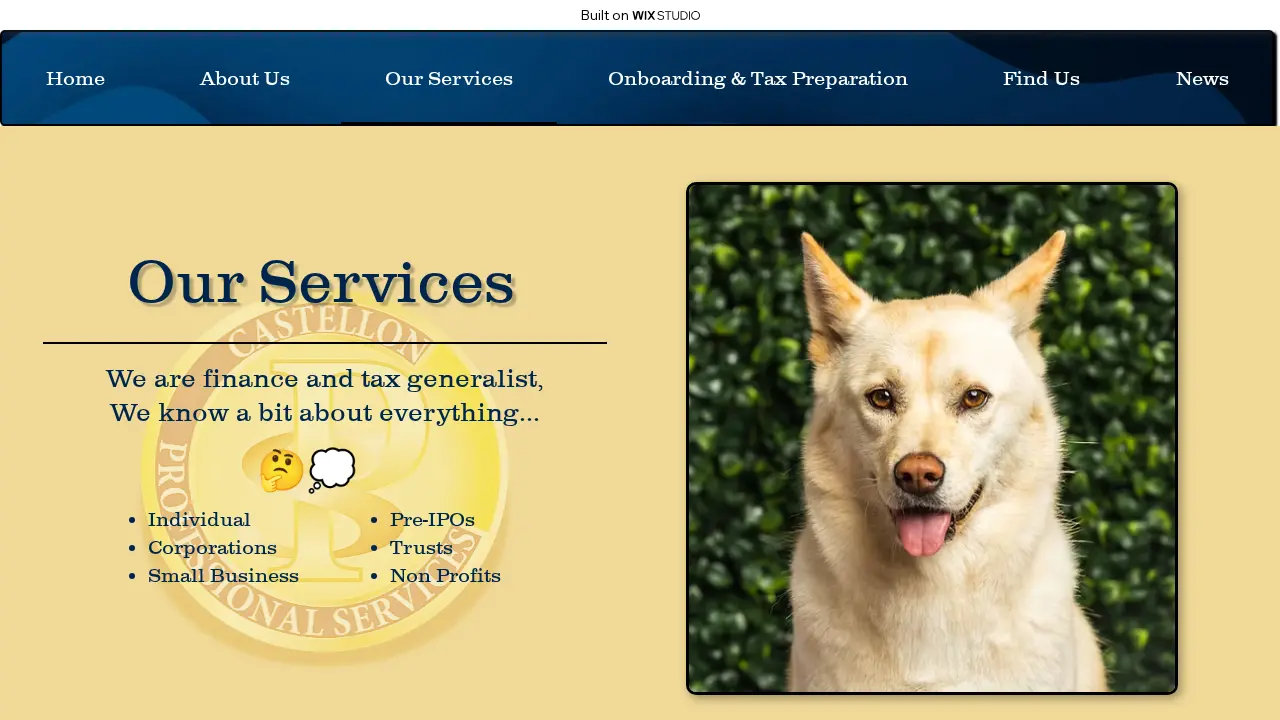 Castellon Professional Services PC page