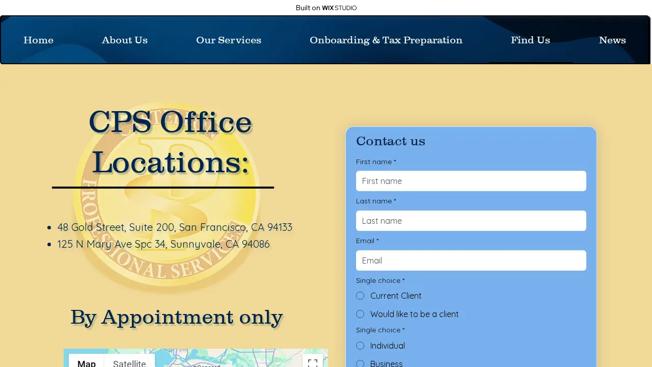 Castellon Professional Services PC page