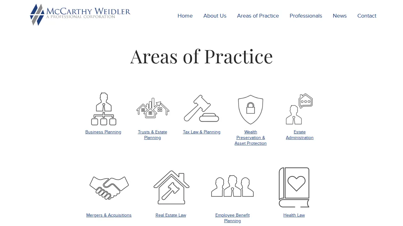 McCarthy Weidler P.C. page
