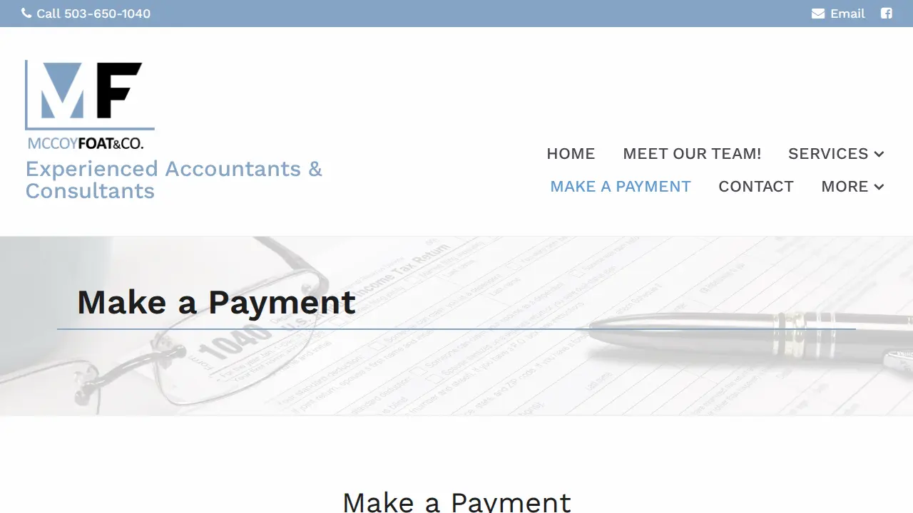 MCCOY FOAT & CO CPAs PC page