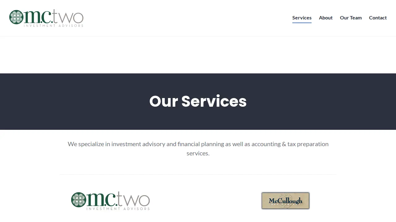 McCullough & Company, PC CPAs page