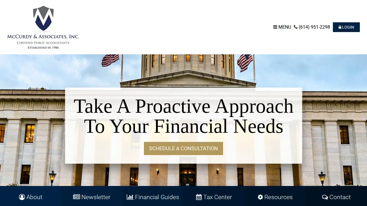 Mc Curdy & Associates Inc page