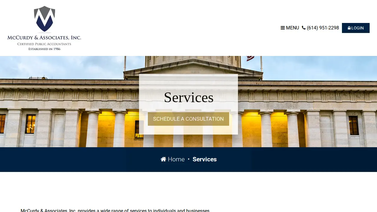 Mc Curdy & Associates Inc page