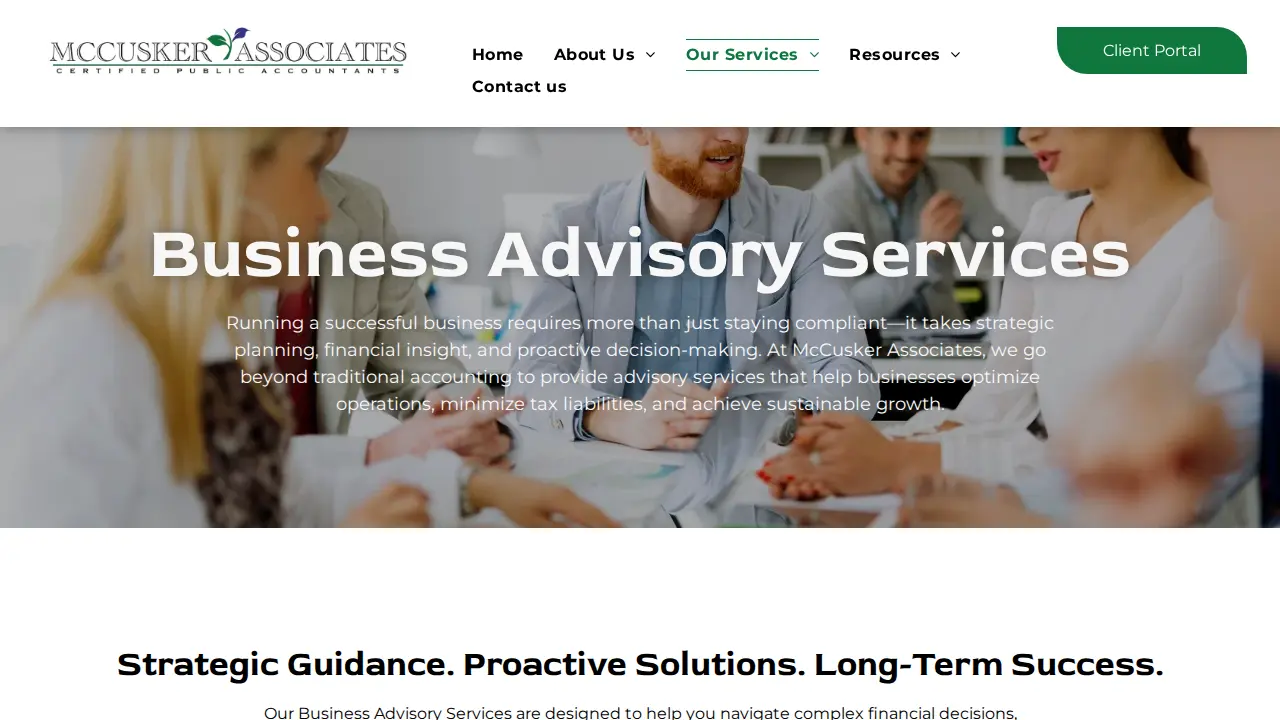McCusker Associates page