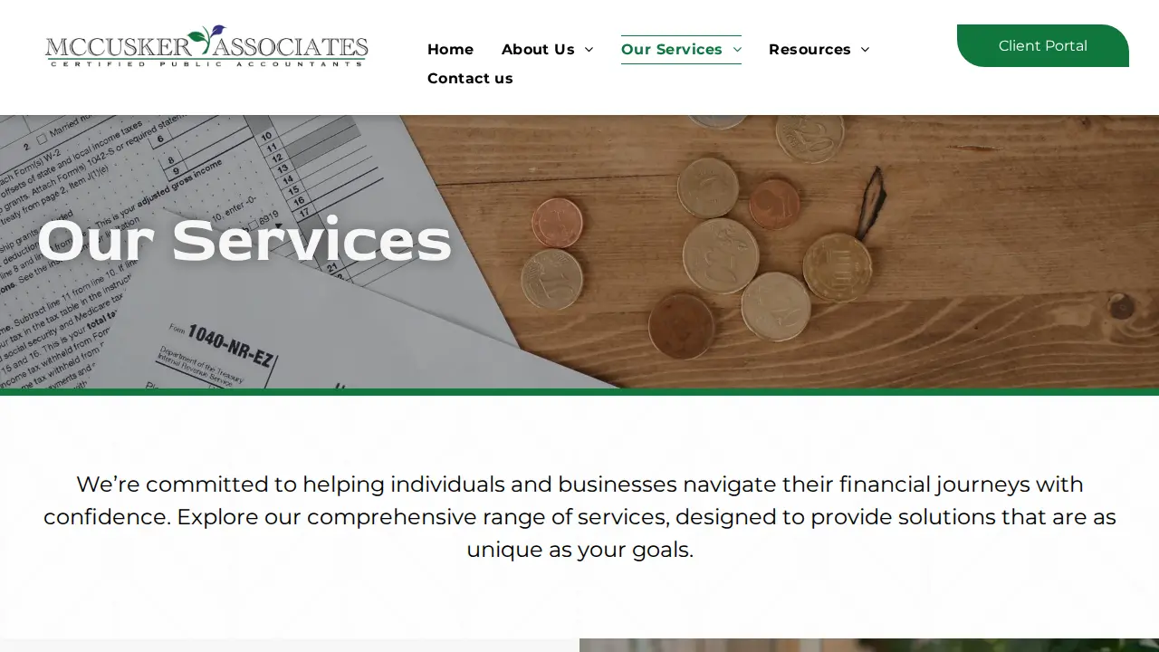 McCusker Associates page