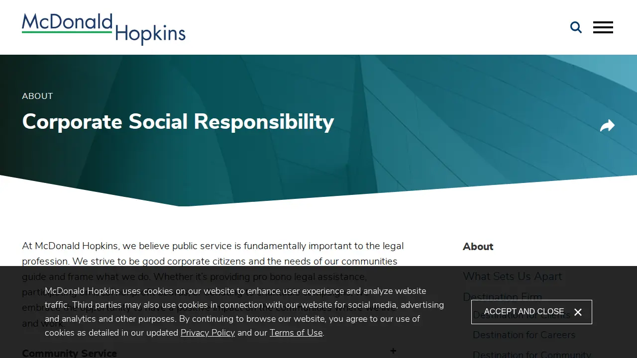 McDonald Hopkins LLC page
