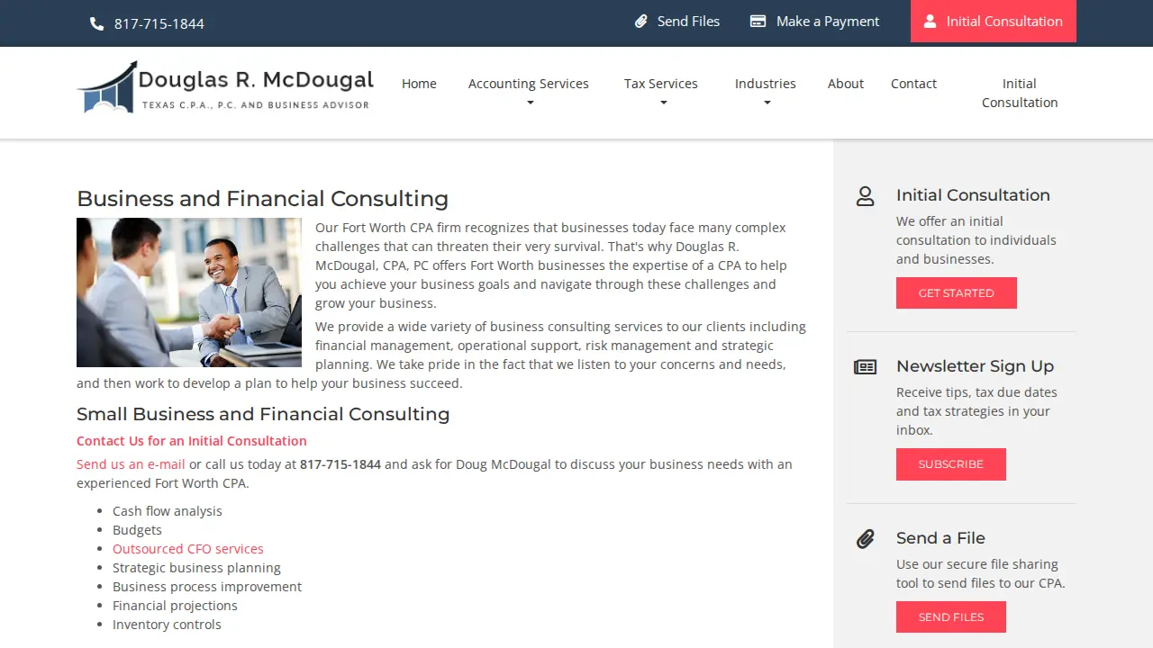 Fort Worth TX CPA Accounting Firm page