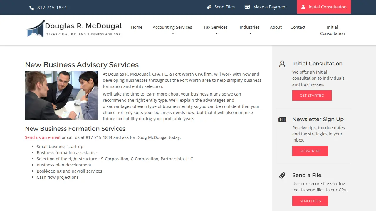 Fort Worth TX CPA Accounting Firm page