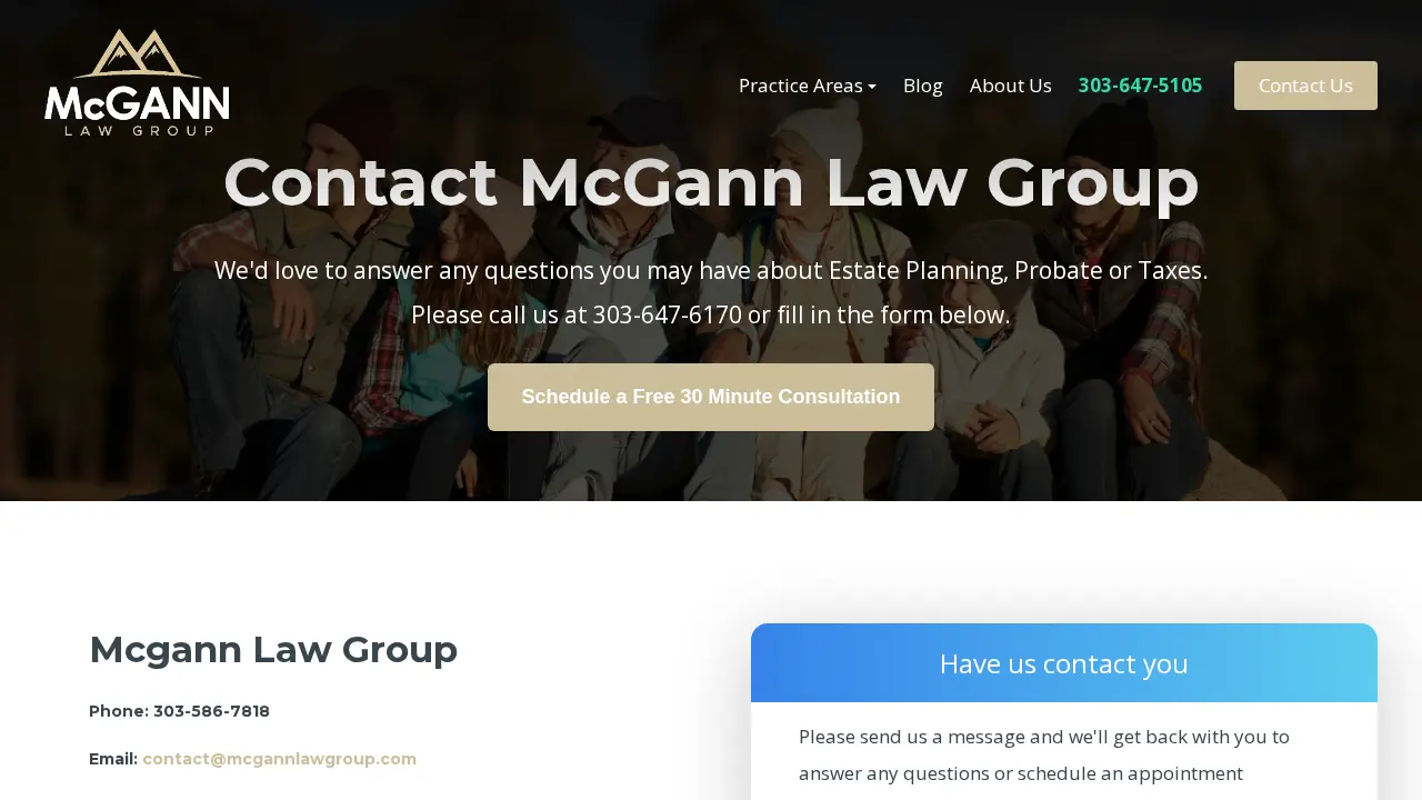 McGann Law Group page