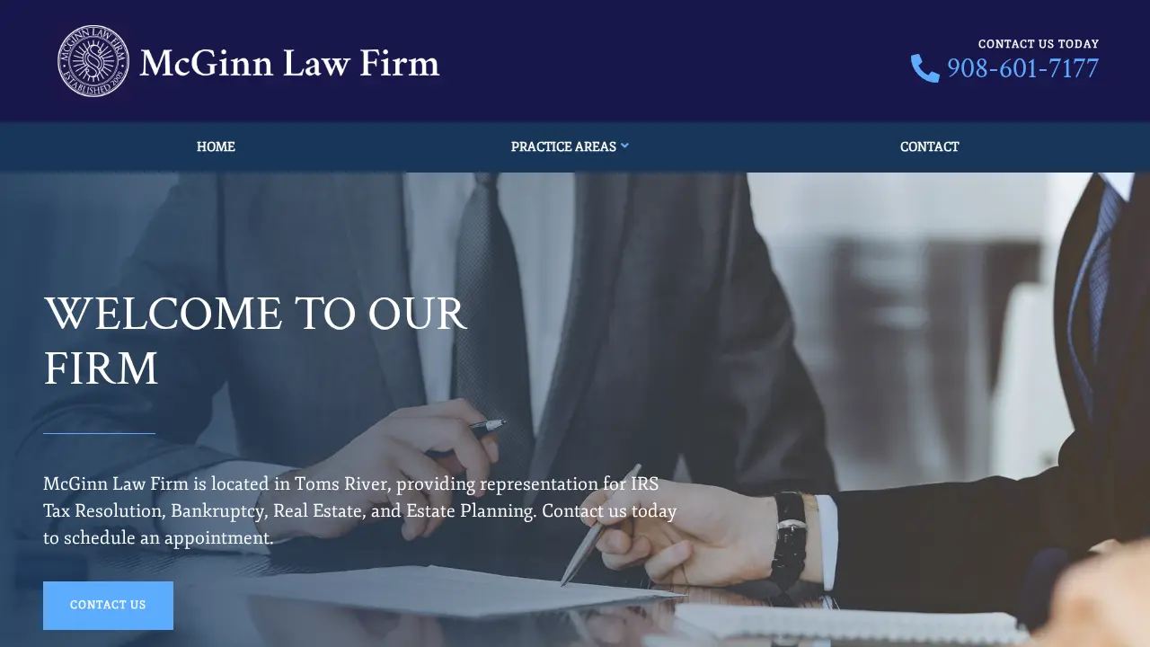 McGinn Law Firm page