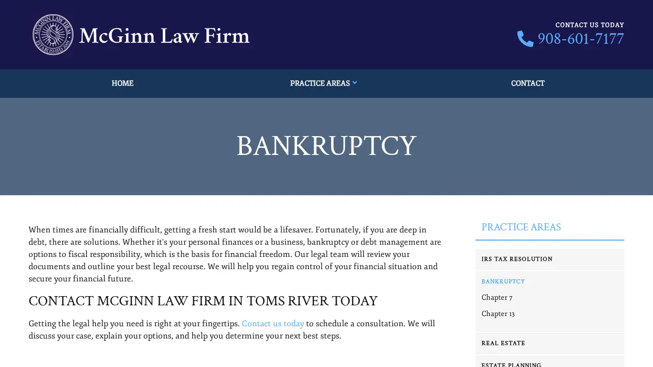 McGinn Law Firm page