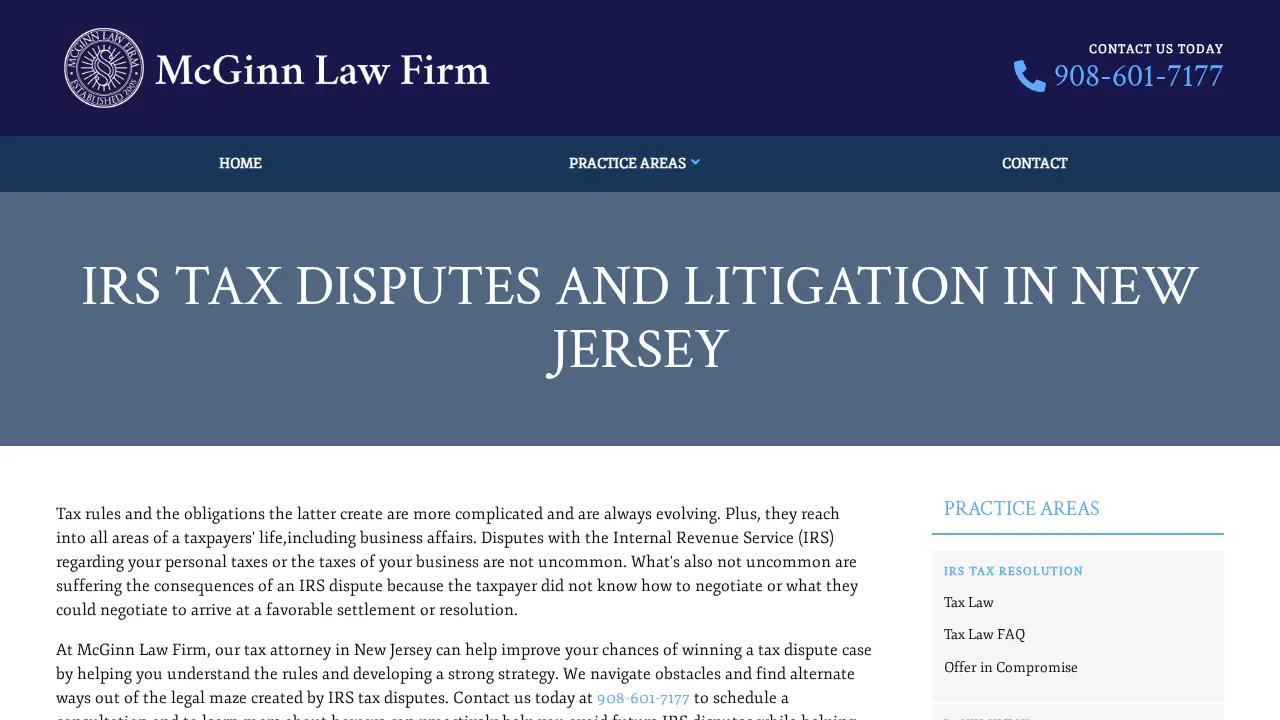 McGinn Law Firm page