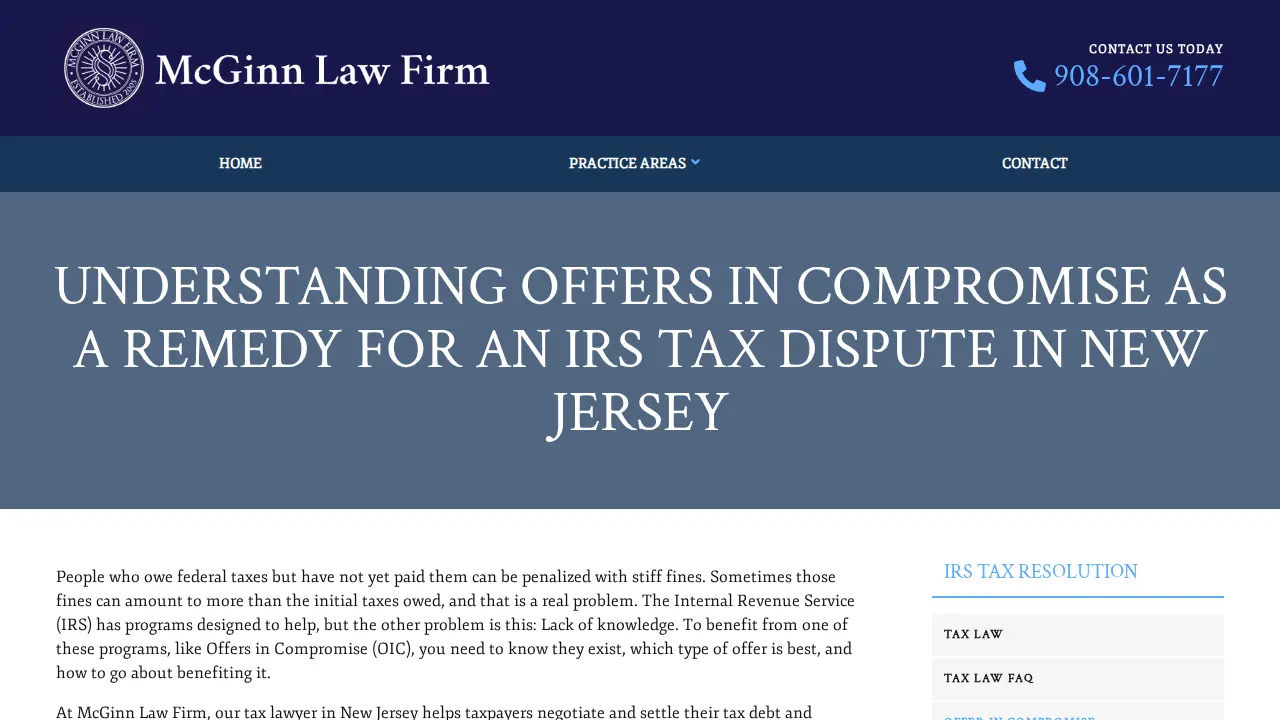 McGinn Law Firm page