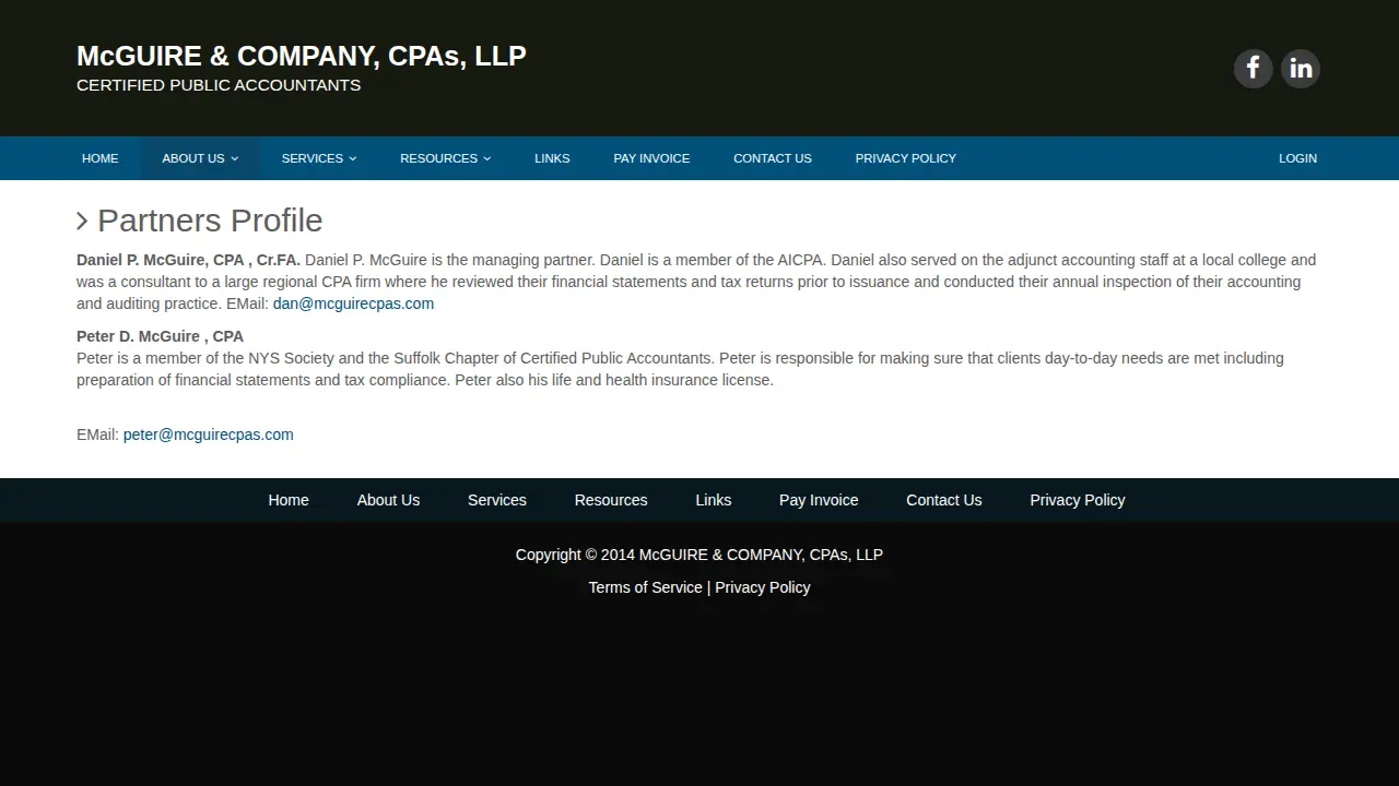 Mc Guire & Company , CPAs, LLP page