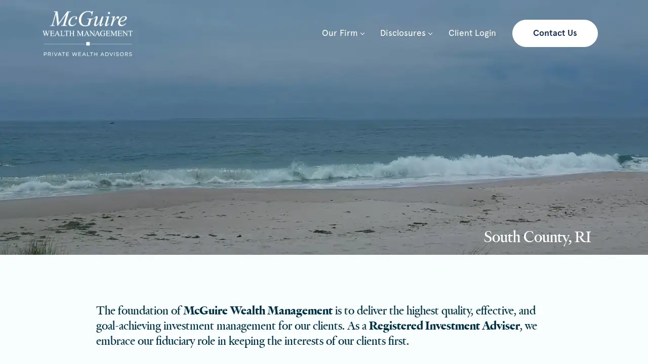 McGuire Wealth Management page