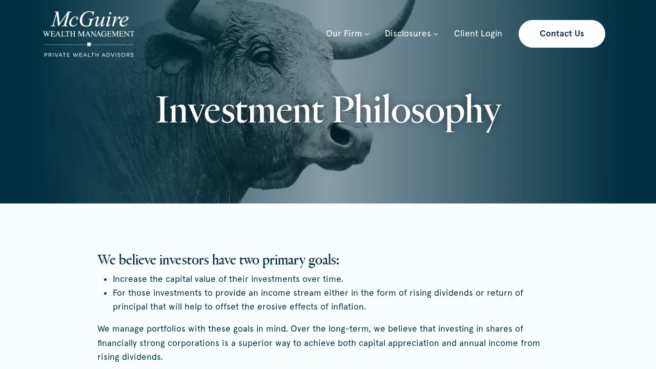 McGuire Wealth Management page