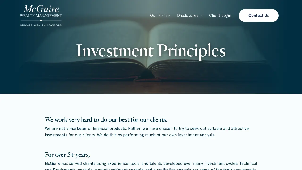 McGuire Wealth Management page