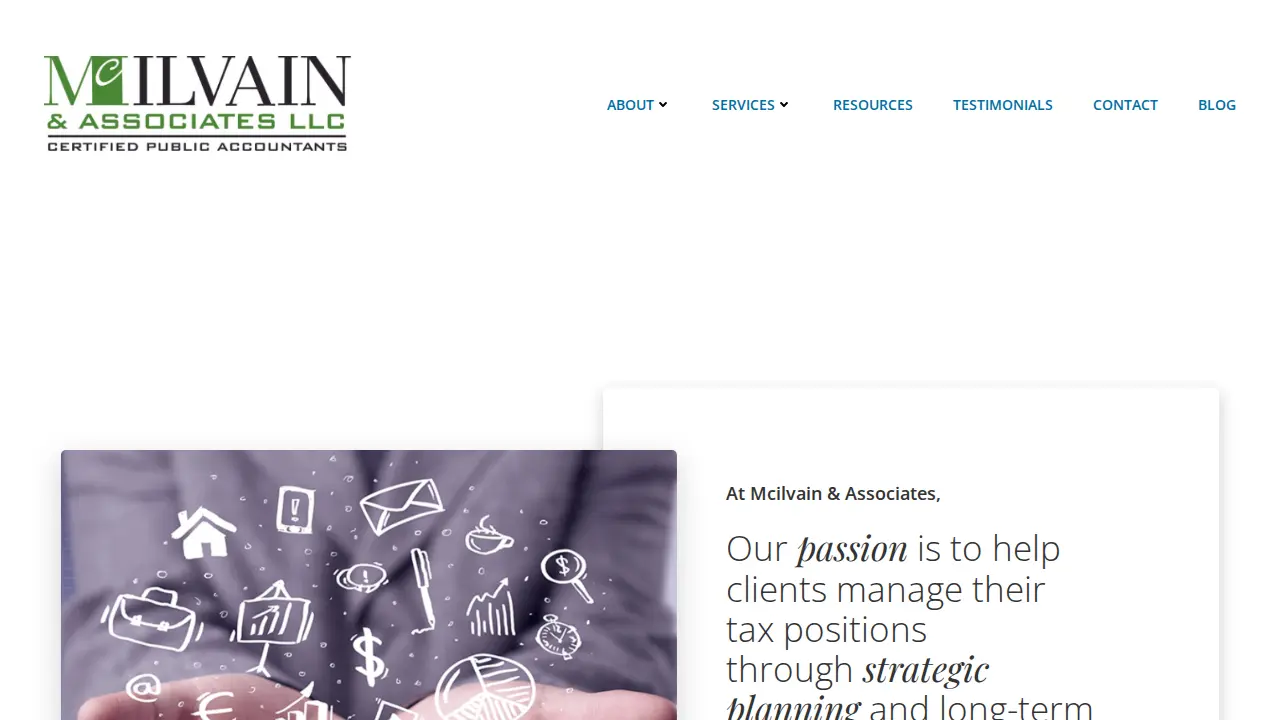Mcilvain & Associates CPA's page