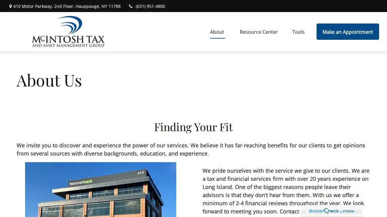 MCINTOSH TAX AND ASSET MANAGEMENT GROUP page