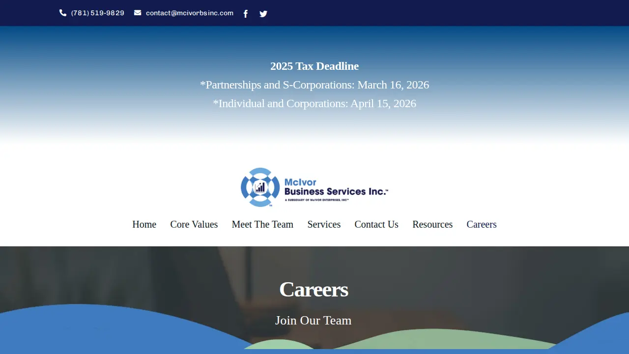 McIvor Business Services, Inc page