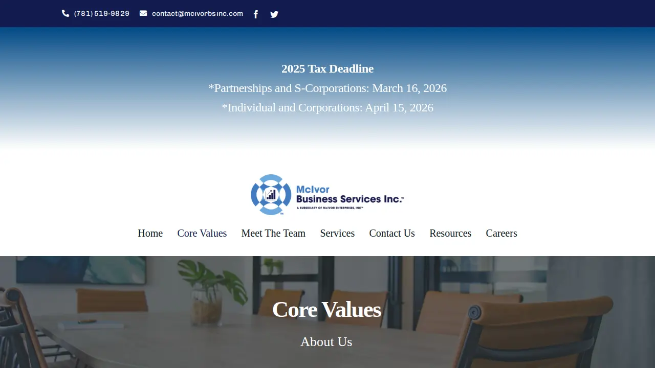 McIvor Business Services, Inc page
