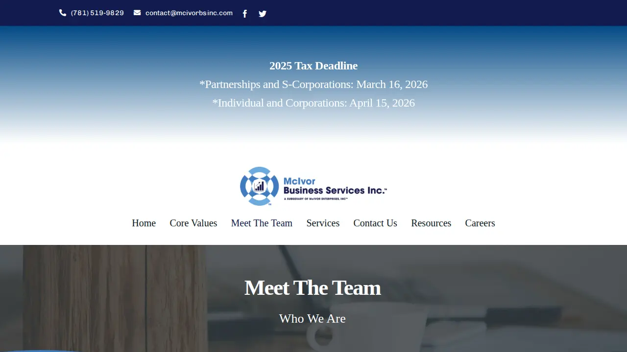 McIvor Business Services, Inc page
