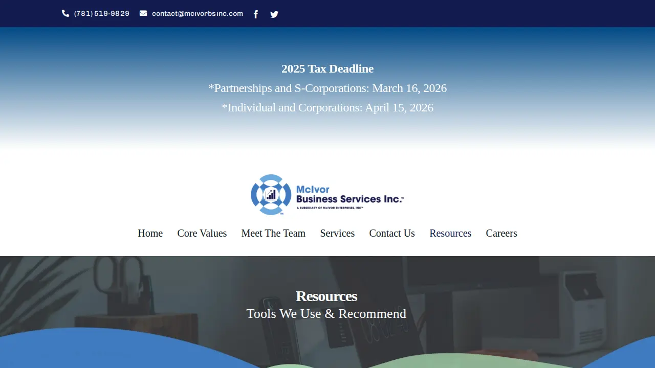 McIvor Business Services, Inc page